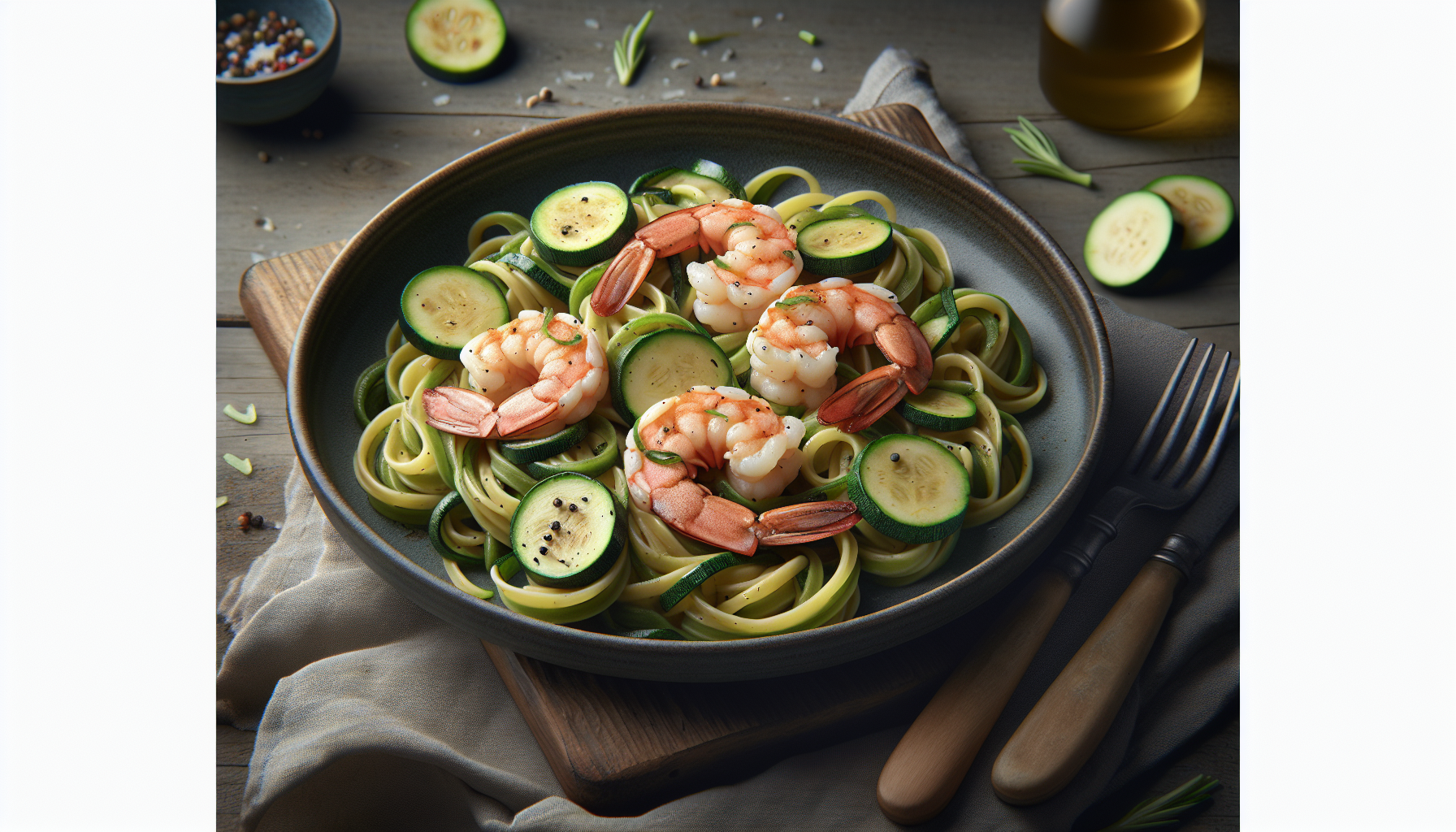 ricette pasta zucchine gamberetti